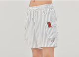 ロマンティッククラウン(ROMANTIC CROWN) E.D.V Stripe Shorts_White