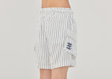 ロマンティッククラウン(ROMANTIC CROWN) E.D.V Stripe Shorts_White