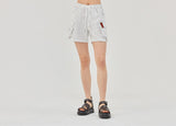 ロマンティッククラウン(ROMANTIC CROWN) E.D.V Stripe Shorts_White