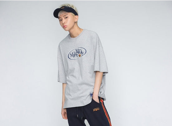 ロマンティッククラウン(ROMANTIC CROWN) Circle Logo T Shirts_Grey