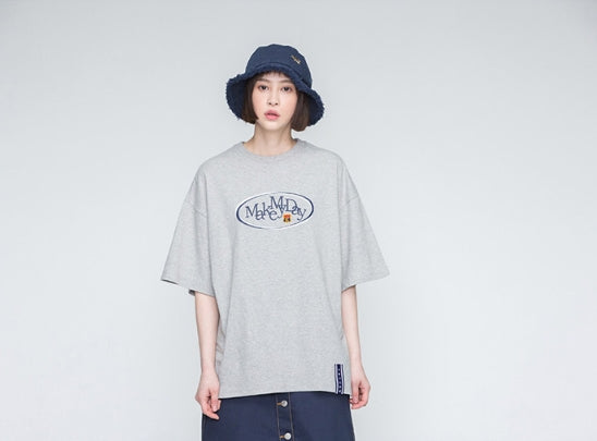 ロマンティッククラウン(ROMANTIC CROWN) Circle Logo T Shirts_Grey