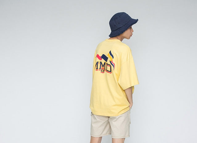 ロマンティッククラウン(ROMANTIC CROWN) MMD Flag T Shirts_Butter