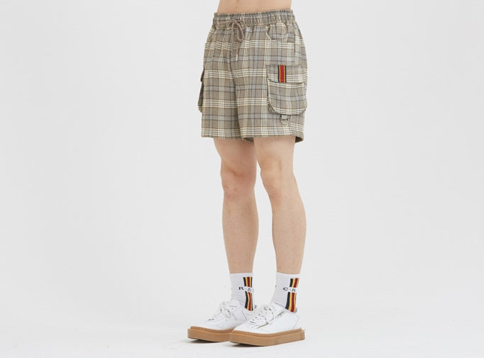 ロマンティッククラウン(ROMANTIC CROWN) E.D.V Short Check Pants_Grey