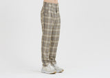 ロマンティッククラウン(ROMANTIC CROWN) Classic Newsboy Check Pants_Grey