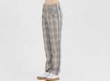 ロマンティッククラウン(ROMANTIC CROWN) Classic Newsboy Check Pants_Black