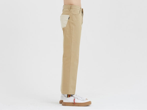 ロマンティッククラウン(ROMANTIC CROWN) Tone On Tone Cotton Pants_Beige