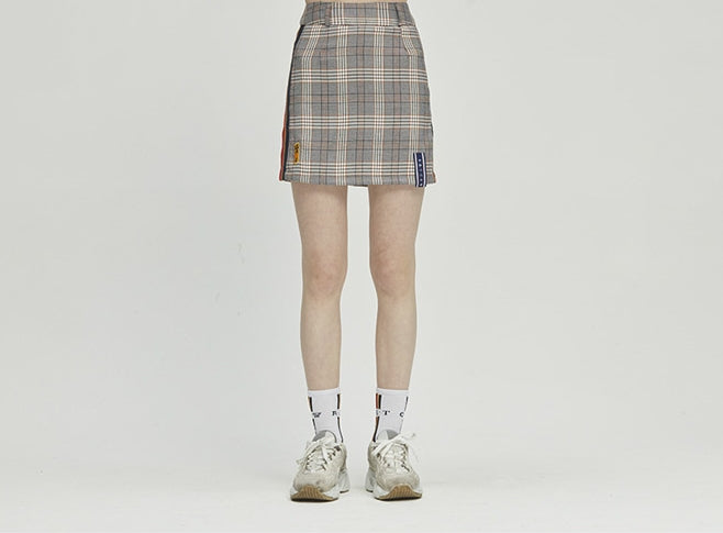 ロマンティッククラウン(ROMANTIC CROWN) GNAC Check Skirt_Black