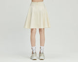 ロマンティッククラウン(ROMANTIC CROWN) Mid Line Flare Skirt_Oatmeal