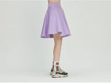 ロマンティッククラウン(ROMANTIC CROWN) Mid Line Flare Skirt_Purple