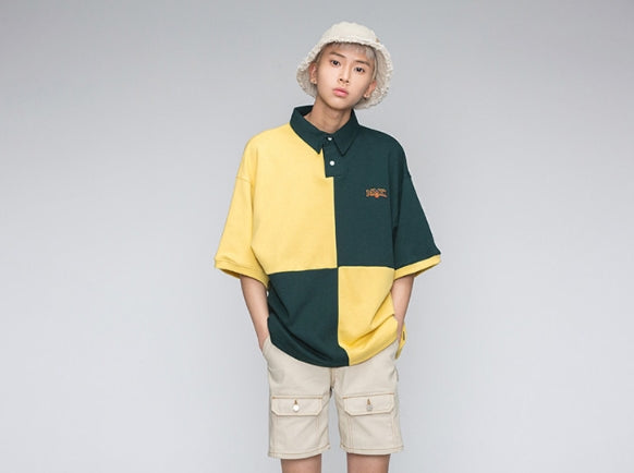 ロマンティッククラウン(ROMANTIC CROWN) Quarter Block Half Polo_Green