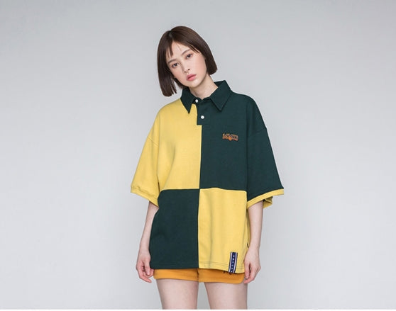 ロマンティッククラウン(ROMANTIC CROWN) Quarter Block Half Polo_Green