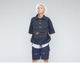 ロマンティッククラウン(ROMANTIC CROWN) Cotton Half Anorak_Navy