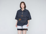 ロマンティッククラウン(ROMANTIC CROWN) Cotton Half Anorak_Navy