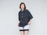 ロマンティッククラウン(ROMANTIC CROWN) Cotton Half Anorak_Navy