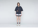 ロマンティッククラウン(ROMANTIC CROWN) Cotton Half Anorak_Navy