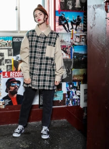 パーステップ(PERSTEP) Burning Layered Check Shirt2種 MSLS4195