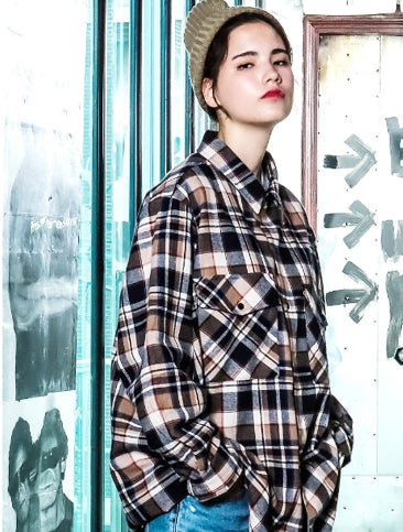 パーステップ(PERSTEP) Riley Check Shirt MSLS4176