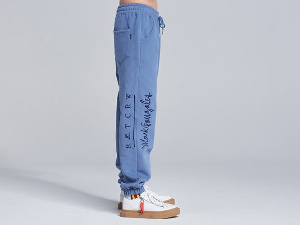 ロマンティッククラウン(ROMANTIC CROWN) Flag GONZ Jogger pants_Blue