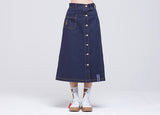 ロマンティッククラウン(ROMANTIC CROWN) Front Pocket Cotton Skirt_Navy