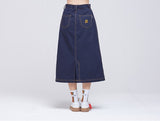 ロマンティッククラウン(ROMANTIC CROWN) Front Pocket Cotton Skirt_Navy