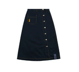 ロマンティッククラウン(ROMANTIC CROWN) Front Pocket Cotton Skirt_Navy