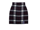 ロマンティッククラウン(ROMANTIC CROWN) Tartan Check Knit Skirt_Navy