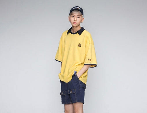 ロマンティッククラウン(ROMANTIC CROWN) MMD Collar T Shirts_Butter