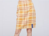 ロマンティッククラウン(ROMANTIC CROWN) Tartan Check Knit Skirt_Butter