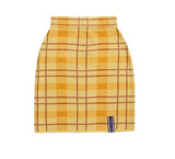 ロマンティッククラウン(ROMANTIC CROWN) Tartan Check Knit Skirt_Butter