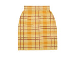 ロマンティッククラウン(ROMANTIC CROWN) Tartan Check Knit Skirt_Butter