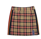 ロマンティッククラウン(ROMANTIC CROWN) Band line Check Skirt_Beige