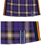 ロマンティッククラウン(ROMANTIC CROWN) Band line Check Skirt_Purple