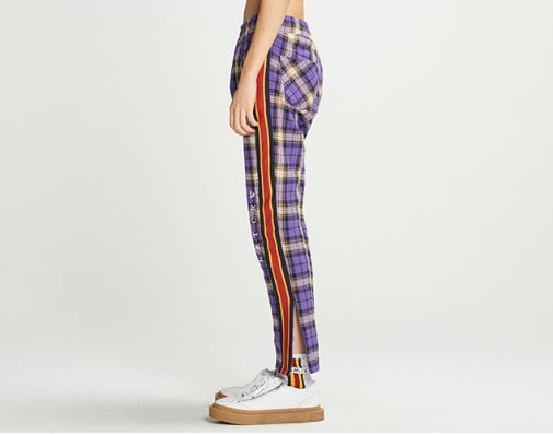 ロマンティッククラウン(ROMANTIC CROWN) RMTCRW Check Pants_Purple