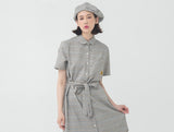 ロマンティッククラウン(ROMANTIC CROWN) Glen Check Button Dress