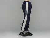 ロマンティッククラウン(ROMANTIC CROWN) Side Logo Fleece Track Pants_Navy