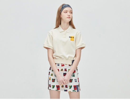 ロマンティッククラウン(ROMANTIC CROWN) GNAC Polo T Shirt_Oatmeal
