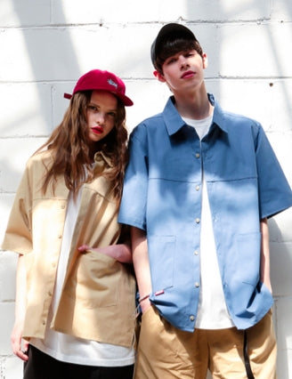 パーステップ(PERSTEP) Tom wide Short Sleeve Shirt 5種 MSSS4147