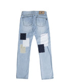 ロマンティッククラウン(ROMANTIC CROWN) Light Blue Patchwork Pants