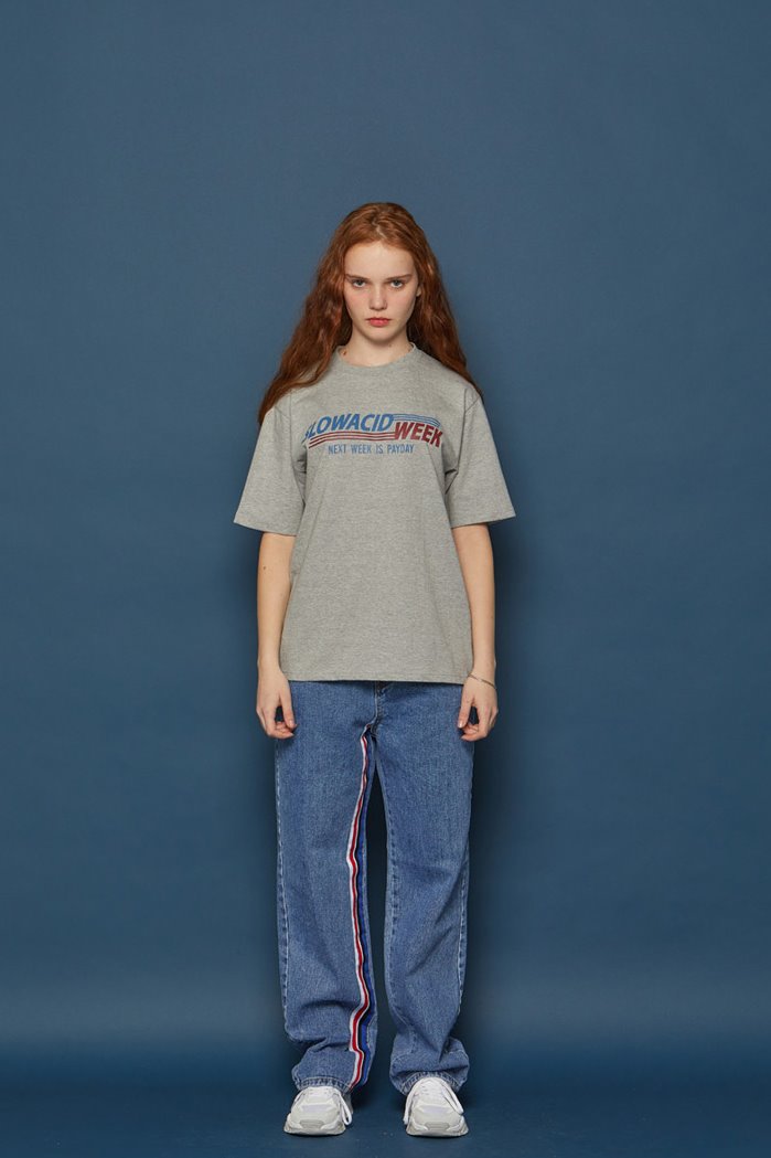 スローアシッド(SLOW ACID) Sideline Denim Pants (BLUE)