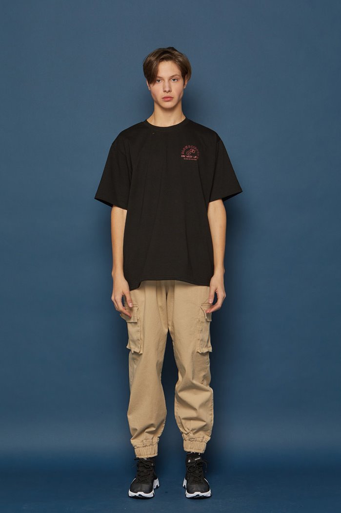 スローアシッド(SLOW ACID) Spancotton Cargo Jogger Pants (BEIGE)