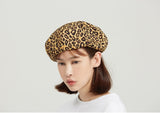 ロマンティッククラウン(ROMANTIC CROWN) Leopard Newsboy Cap_Brown