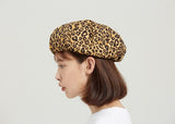 ロマンティッククラウン(ROMANTIC CROWN) Leopard Newsboy Cap_Brown