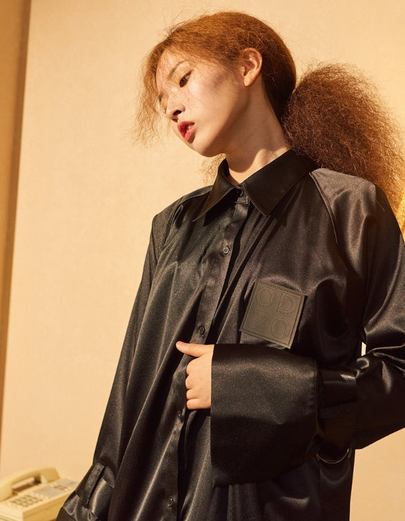 オージーオーディー(OZOD) satin long shirts