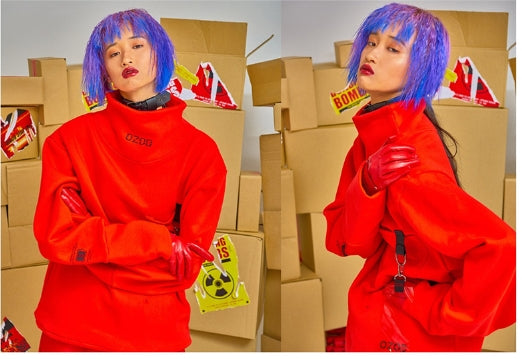 オージーオーディー(OZOD) HIGH NECKED SWEATSHIRTS