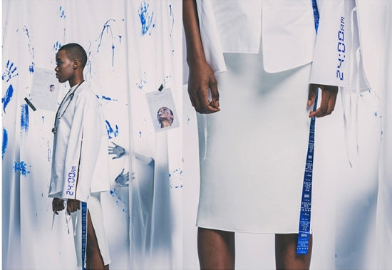 オージーオーディー(OZOD) Blue Line skirt