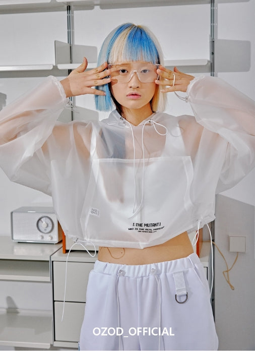 オージーオーディー(OZOD) URETHANE CROP HOOD