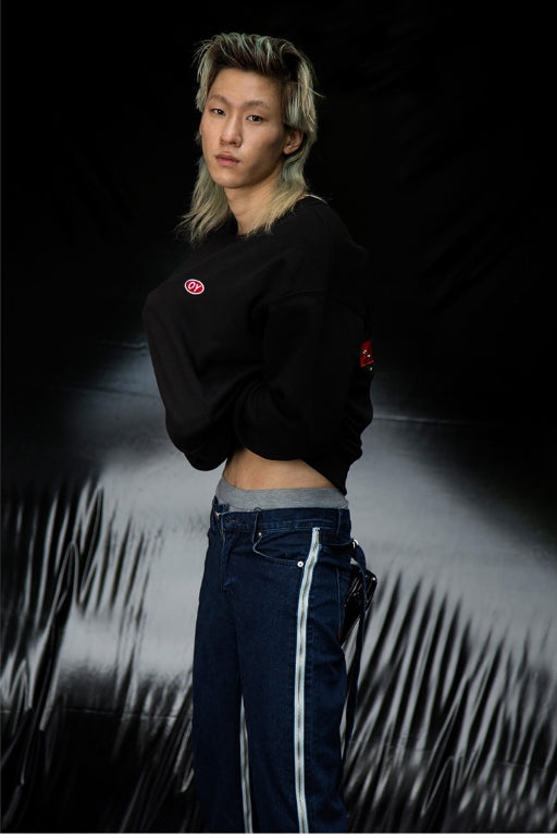 オーワイ(OY) ZIPPER CROP JEANS (デニム)