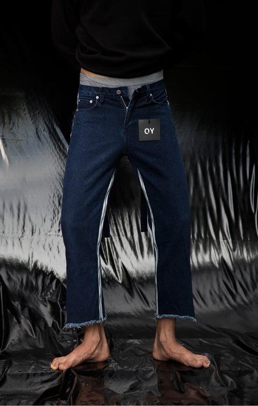 オーワイ(OY) ZIPPER CROP JEANS (デニム)