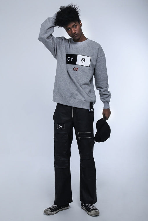 オーワイ(OY) LEATHER PANTS (ブラック)