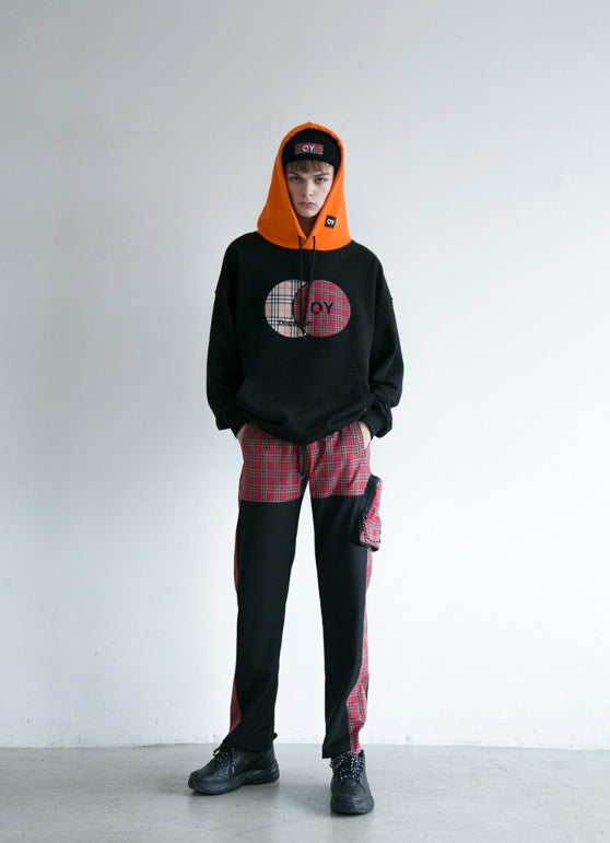 オーワイ(OY) CHECK MIX PANTS (ブラック)